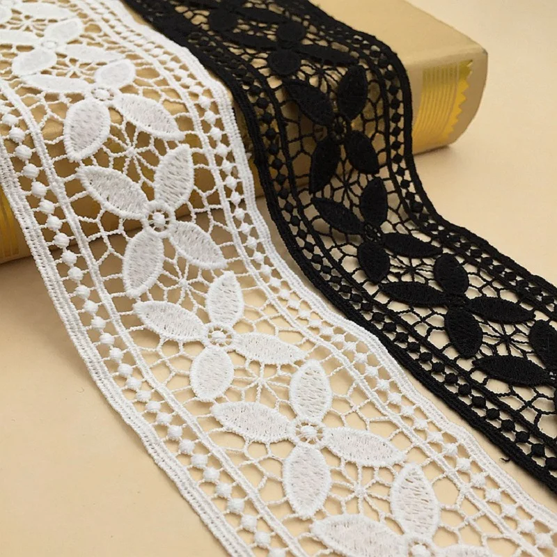 

Water-soluble embroidery lace hollow lace 7cm water-soluble milk silk barcode DIY clothing accessories