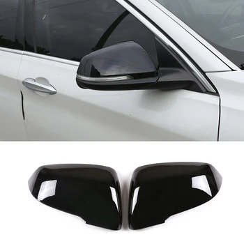 

For BMW 1 2 3 4 Series 2013-2019 Glossy Black ABS Side Rear View Mirror Cover Trim