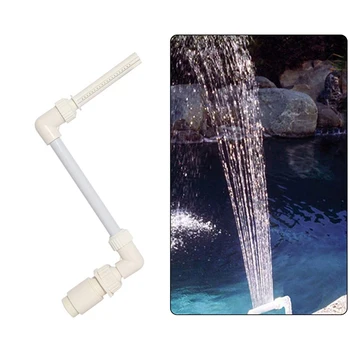 

2020 Pool Adjustable Swimming Pool Waterfall Fountain Kit PVC Feature Water Spay Pools Spa Decorations Swimming Pool Accessories