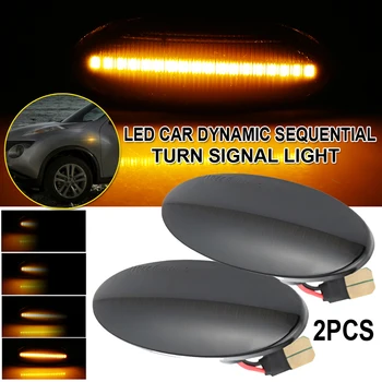 

2 X LED Car Auto Dynamic Sequential Turn Signal Light Lamp For Nissan Leaf Juke Qashqai Cube Xtrail Smart Fortwo W453 C453