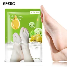 Efero 6 шт. = 3 пары носков для маленьких средства ухода за кожей стоп кожу гладкой, оказывающего отшелушиващее и смягчающее действие на кожу ног носки для девочек педикюр, пилинг для пяток, удалить омертвевшие чешуйки кожи маска для лица