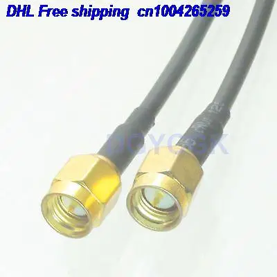 EMS/DHL 20 штук SMA штекер к SMA Прямой штекер RG174 джемпер pigtail 10 м Кабель для программирования в 22j