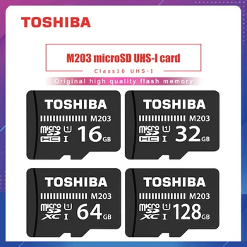 

TOSHIBA Micro SD Card Class10 M203 16GB 32GB Original Memory Card SDHC SDXC 64GB 128GB TF Card Up to 98MB/s Flash Card for Phone