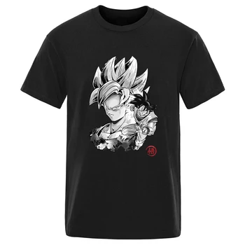 

Dragon Ball 100% Cotton Round Neck Men's T shirt Summer Short Sleeve Tops Tees Casual Retro Clothing Fashion 2020 Ropa De Hombre