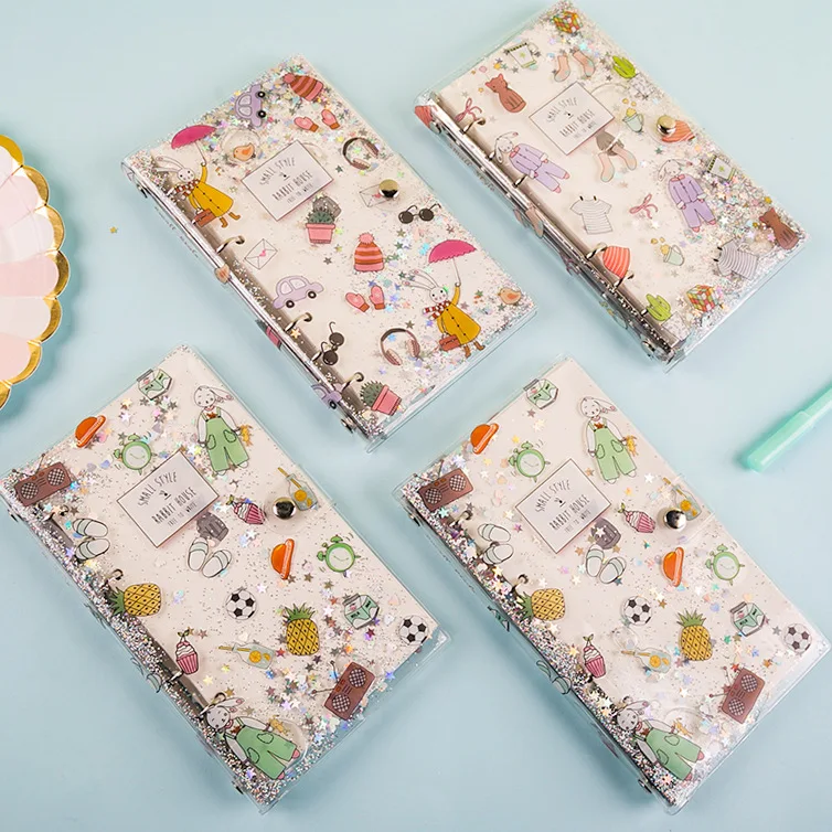 Блокнот с блестками Bullet Journal Binder Agenda DIY милый блокнот план заметки Офис школа студент канцтовары для девочек