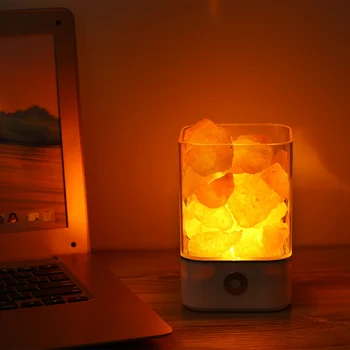 

Desk Night Light USB Input 3W Portable Decoration Indoor Lighting Christmas Gifts Table Salt Light Air Purifier Lamp DC 5V