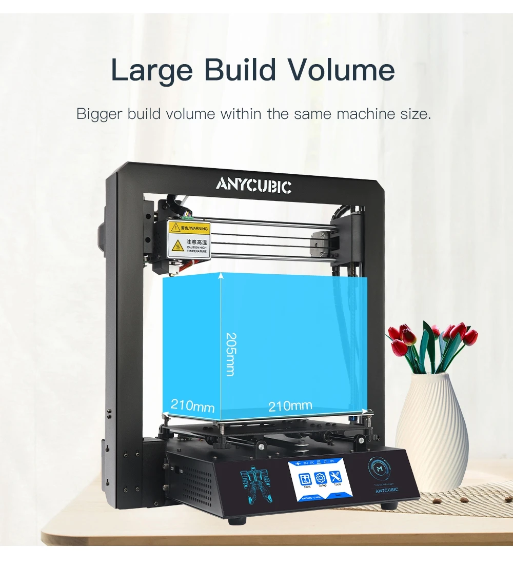 ANYCUBIC I3 Мега 3d принтер Плюс размер полная металлическая рамка решетка платформа настольная сопло промышленного класса дешевые FDM 3d Принтер Комплект 3d-принтер