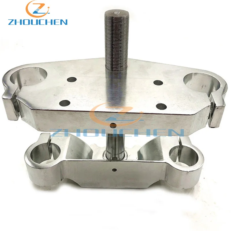 Aluminum Motorcycle 22mm 7/8" Handlebar Riser Mount Bars 33MM inverted shock absorber direction device upper and lower plate