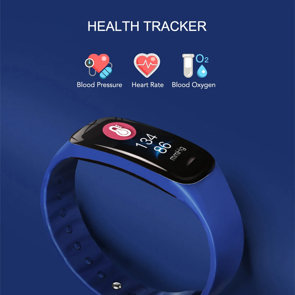 IP67 умный Браслет фитнес-трекер SmartBand пульсометр кровяное давление кислород измерение сна и калорий мониторинг