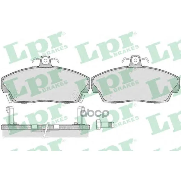 Колодки Тормозные Honda Civic 1.4-1.8 94-05 Передние Lpr 05p430 Lpr арт. 05P430