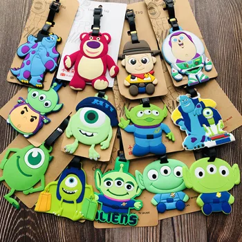 

IVYYE Lotso Bear Aliens Buzz Anime Travel Accessories Luggage Tag Suitcase ID Portable Tags Holder Baggage Labels Gifts New