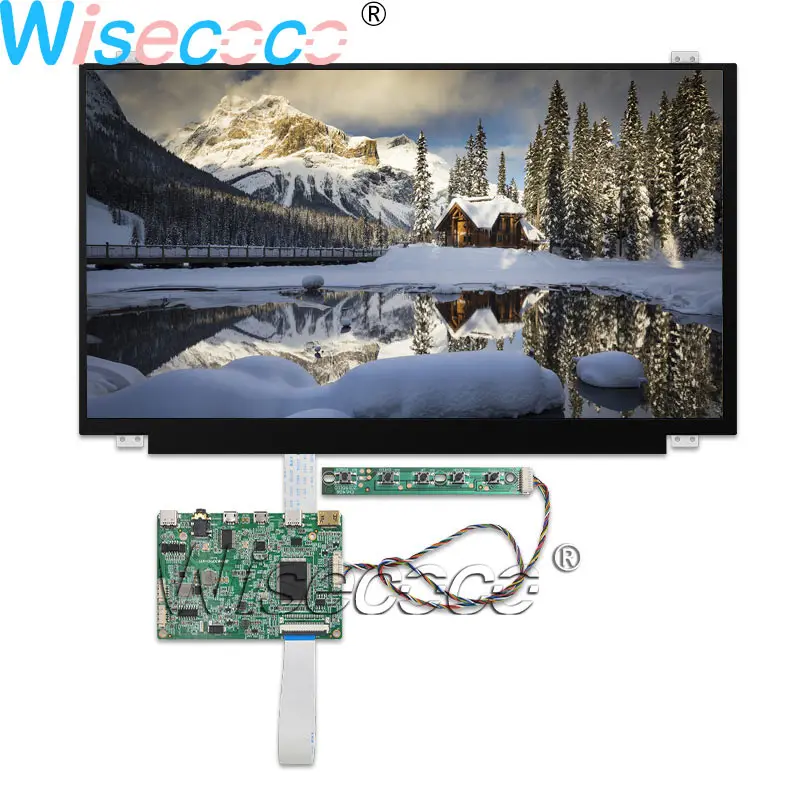 Wisecoco 15,6 дюймовый ips экран 1080P FHD ЖК-панель 30pin eDP MINI HDMI TYPE-C USB контроллер для наушников плата для ноутбука