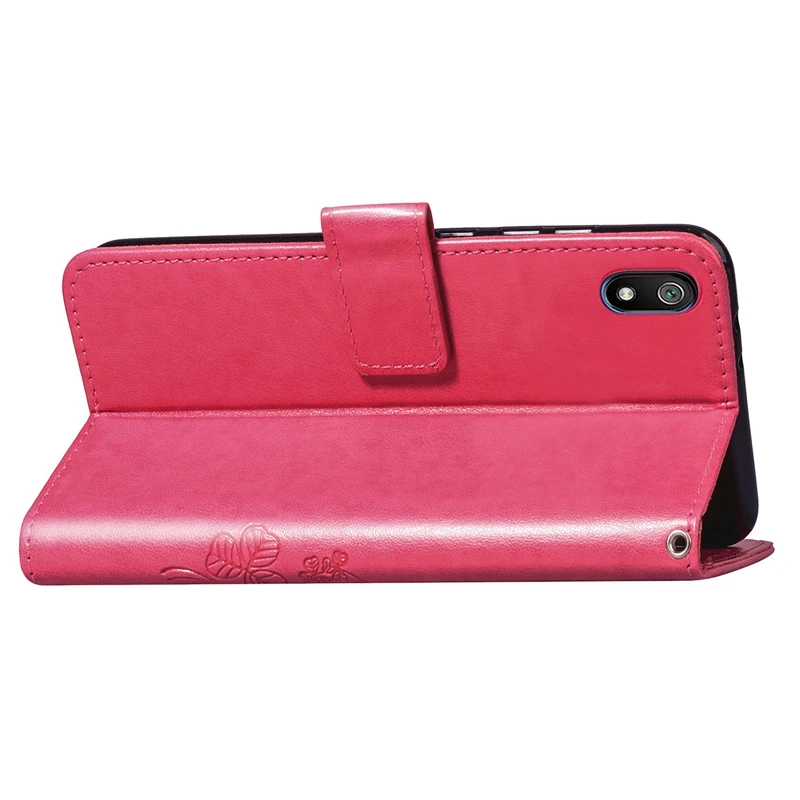 Чехол Redmi 7A для Xiaomi Redmi 7A, кожаный чехол, 3D цветок клевера, карта, кошелек, бампер для Xiaomi Redmi 7A, флип-чехол Redmi 7A, чехол