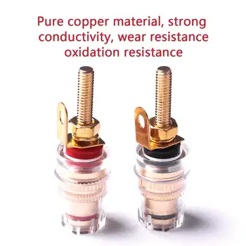

5 Pairs Copper 100VA Speaker Terminal Binding Post Banana Plug Socket Connector for Stereo System Terminal