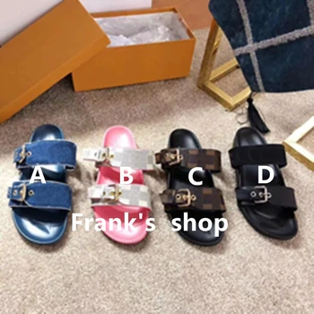

New Luxury Brand Ladies Slippers Men's Slippers High Quality Platform Shoes Woman Slides Flip Flops Pantufa Mules Couple Shoes