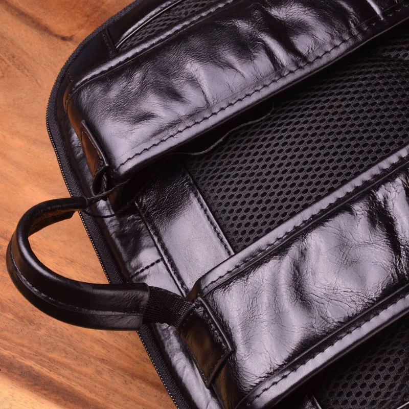 AETOO дорожный Рюкзак Ретро тренд большой емкости верхний слой кожаный рюкзак модный рюкзак однотонный
