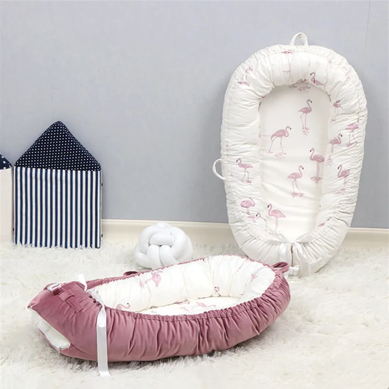 Моющиеся хлопковые детские кроватки для мальчиков и девочек, детская кроватка для новорожденных