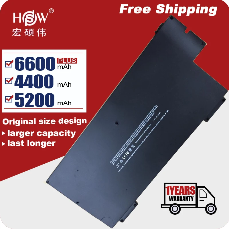 7.4V A1245 Laptop Battery For Apple MacBook Air 13&quot A1237 A1304 MB003 MC233LL/A MC234CH/A MC504J/A MC503J/A | Компьютеры и офис