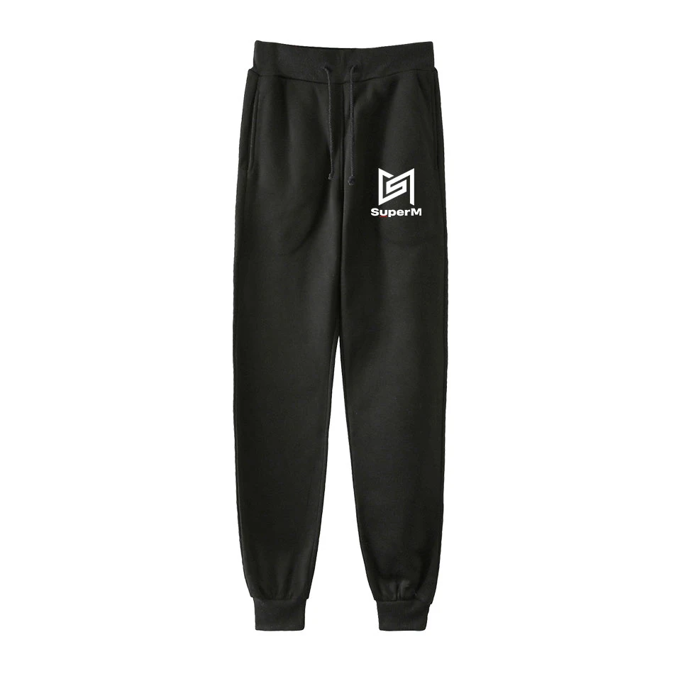 SuperM Korean Stylish Kpop Harajuku Printed Fashion Cool Jogger pant Fashion comfortable casual high quality sport trousers