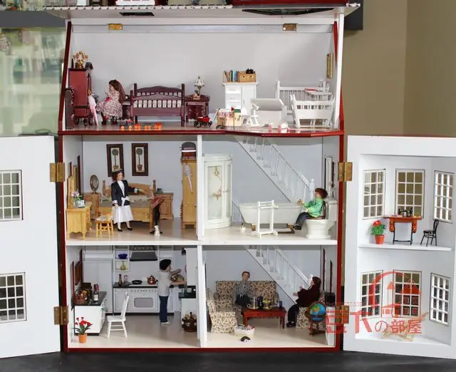 1: 12 кукольный дом мини Ремесла модель аксессуары красная посуда 3 шт