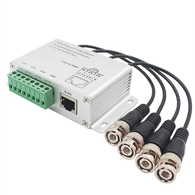 Пассивный передатчик видеонаблюдения 4 канала 8 каналов балун BNC папа-UTP Rj45 Cat5 UTP
