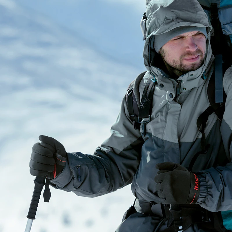 Водонепроницаемая мягкая перчатка Naturehike 75% белый утиный пух сохраняющая тепло