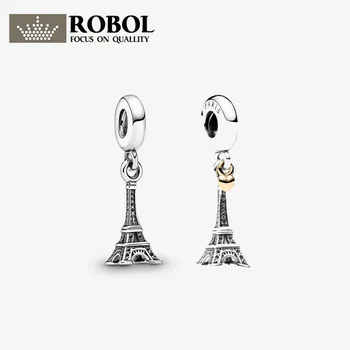 

New Fashion S925 Sterling Silver Eiffel Tower Temperament Pendant, Light Luxury and Versatile Jewelry Accessories, Free Shipping