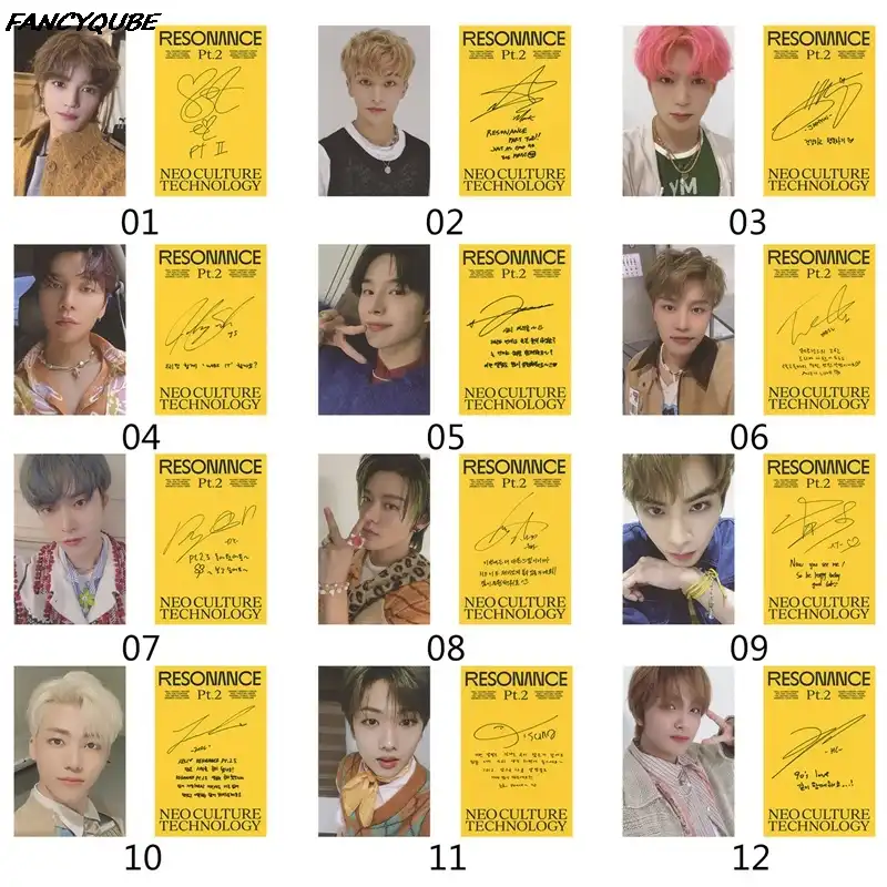 Kpop Nct 2020 Resonance Pt 2 Departure Lomo Card Photocard Self Made Cards Signature Card For Fans Collection Stationery Stationery Set Aliexpress