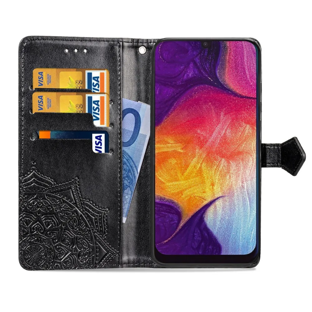 Кожаный откидной Чехол-бумажник с подставкой для samsung Galaxy A90 A80 A70 A60 A50 A40 A30 A10 A20e A20 E 10 30 40 50 60 70, 80, 90, чехол на магните