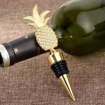 

Pineapple Champagne Red Wine Bottle Stopper Vacuum Sealed Twist Valentine's Wedding Favors Gift