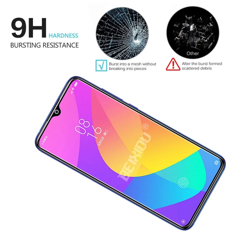 2 шт Полное закаленное стекло для Xiaomi Mi 9 Lite защита экрана закаленное стекло для Xiaomi Mi 9 Lite защитная пленка