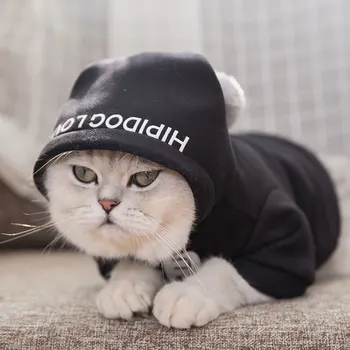 

Hoodies Cats Vest Jacket Wear Clothes Costume Cat Clothes Christmas Sweater Winter Pet Chaquetas Para Gatos Pets Products OO50WY