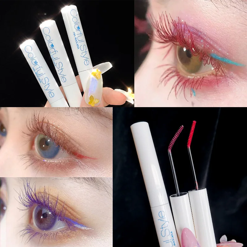 Тушь для ресниц White Rod Color ful Mini густая длинная завивка увеличенные глаза