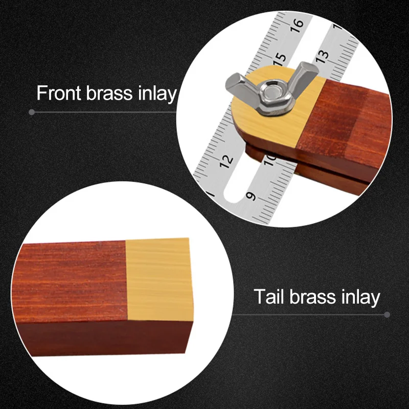 

Handle Stainless Steel Multi Angle Ruler Adjustable Sliding Bevel Carpentry Angle Finder Tool JDH99