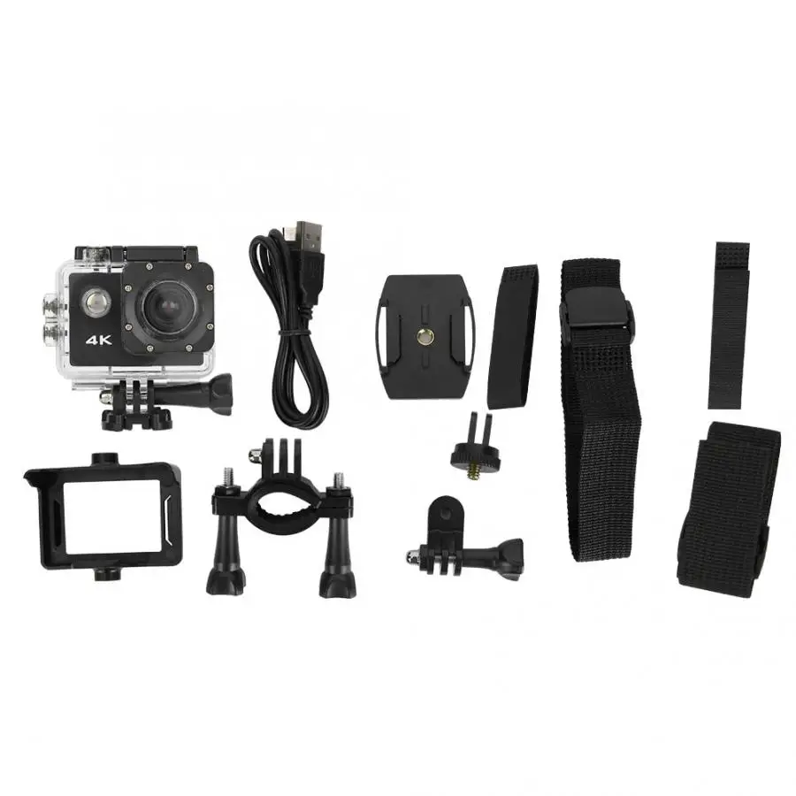 4K HD Экшн камера рекордер подводный 30 м Водонепроницаемый WiFi запись видеокамера движения камера и водонепроницаемый корпус комплект