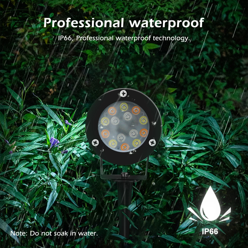 GLEDOPTO Zigbee 3.0 AC/DC 24V outdoor lighting LED garden light 7W Pro compatible hub Tuya App voice 2.4G RF remote control