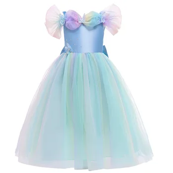 

Princess Girl Dress Unicorn Rainbow Cosplay Girl Christmas Party Costume For Kids Clothes Fantasy Kids Ball Gown Wear Dress Up