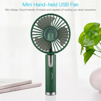 

Low Noise USB Rechargeable Handhold Fan 3 Speeds Adjustable Mini Fan Cooler Outdoor Desktop Air Cooling For Outdoor Home Office