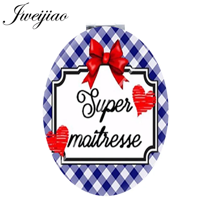 

JWEIJIAO Merci Maitresse small mirrors Super Maitresse Oval Health Tools Beauty Vanity mirror Accessories for femme party CT261