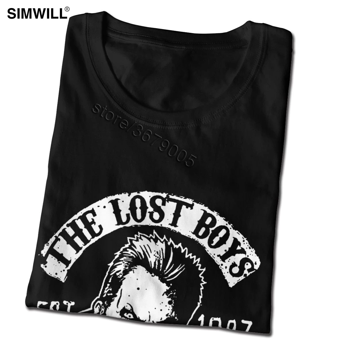 The Lost Boys Santa Carla T-shirt Men's Cotton Graphic Tees Short Sleeve Round Collar T Shirts Stylish Shirts Plus Size Tops