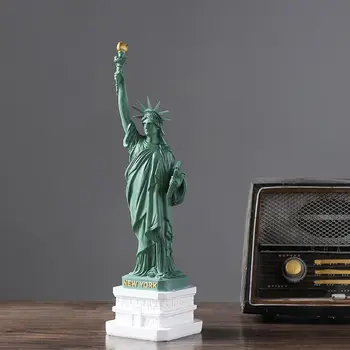 

Statue of Liberty Miniature Figurines Resin Retro Figurine Office Desk Decoration Angel Antique Vintage Home Decor Accessories
