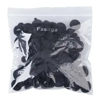 

Fasdga 100 Pcs Black Sponge Earbud Headphone Cap Ear Pads Cover Replacement
