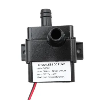 

Ultra-quiet DC 12V 4.2W 240L/H Flow Rate Waterproof Brushless Pump Mini Submersible Water Pump QR30E
