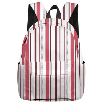 

Abstract Vertical Seamless Pattern Backpack Interior Key Chain Holder Luxury Backpack Arcuate Shoulder Strap