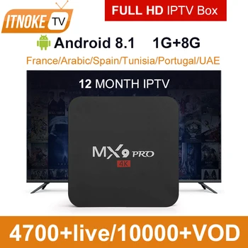 

France ITNOKETV PRO IPTV TV Box With Activation Code 1 Year Subscription Europe French Italian Channels Android Arabic TV Boxes