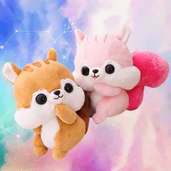 

1Pcs New Arrival Plush Squirrel Toy Cute Stuffed Animals Squirrel New Doll Kids Children Birthday Xmas Gifts 2 Color