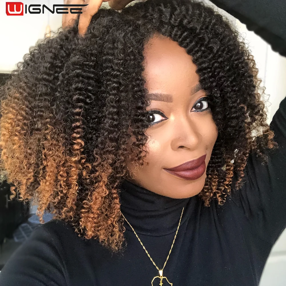 

Парик Wignee для чернокожих и красных женщин, парик из синтетических волос, длинный, термостойкий, без клея, на сетке, для повседневной жизни