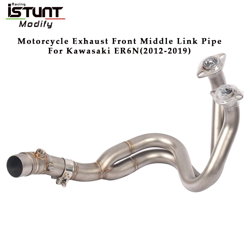 For Kawasaki ER6N NINJA650 2012 2013-2016 2017 2018 2019 Motorcycle Exhaust System Escape Modified Front Middle Link Pipe Tube | Автомобили