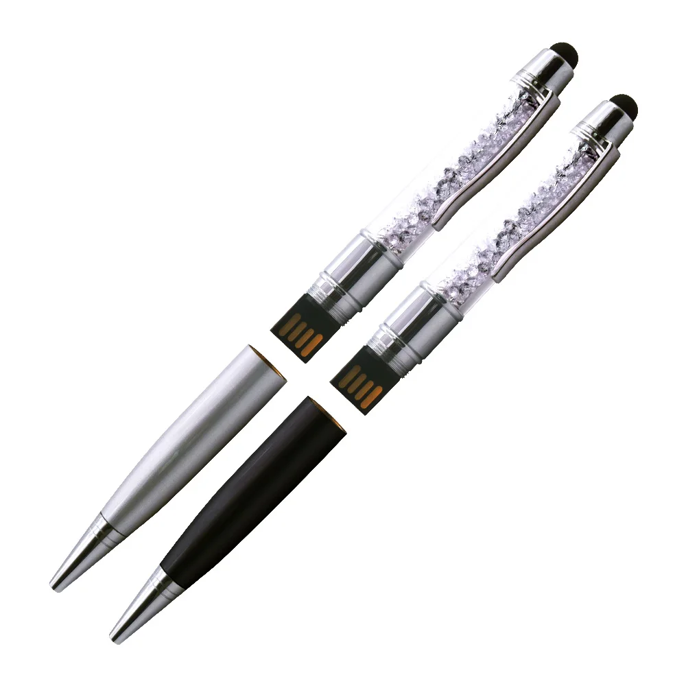 Pens USB Stick USB Pendrive 2.0 Custom LOGO USB Flash Drive 4gb 8gb 32gb 64gb Shiny Diamond Pen Stick USB Pen Drive Cool Gift