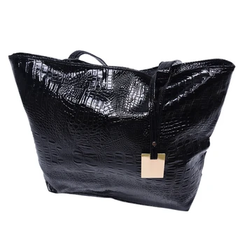 

Shoulder Bags Hot Casual Crocodile Women Big Tote Bag Ladies Handbags Bags For Women